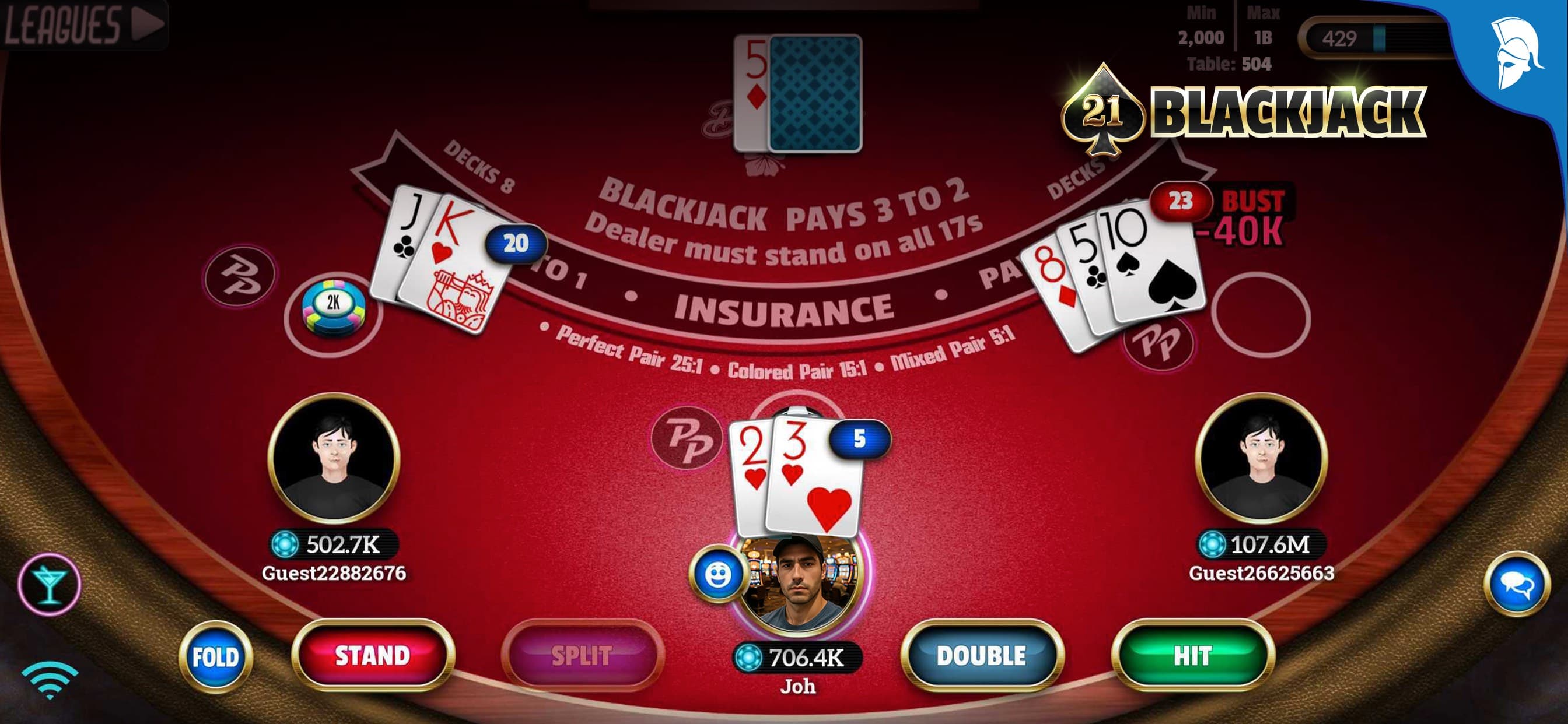 Blackjack 21: Live Casino game screenshot 3 - screenshot