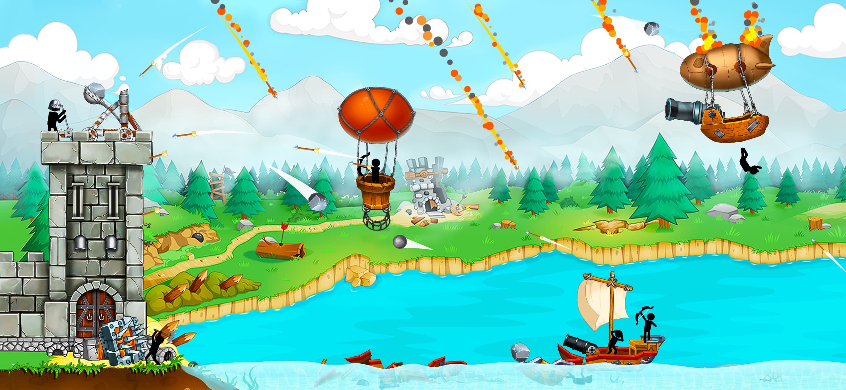 The Catapult: stick man game screenshot 4 - screenshot
