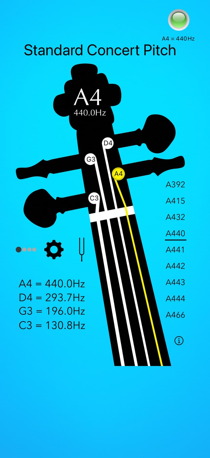 Viola Tuner Basic screenshot 1 - screenshot