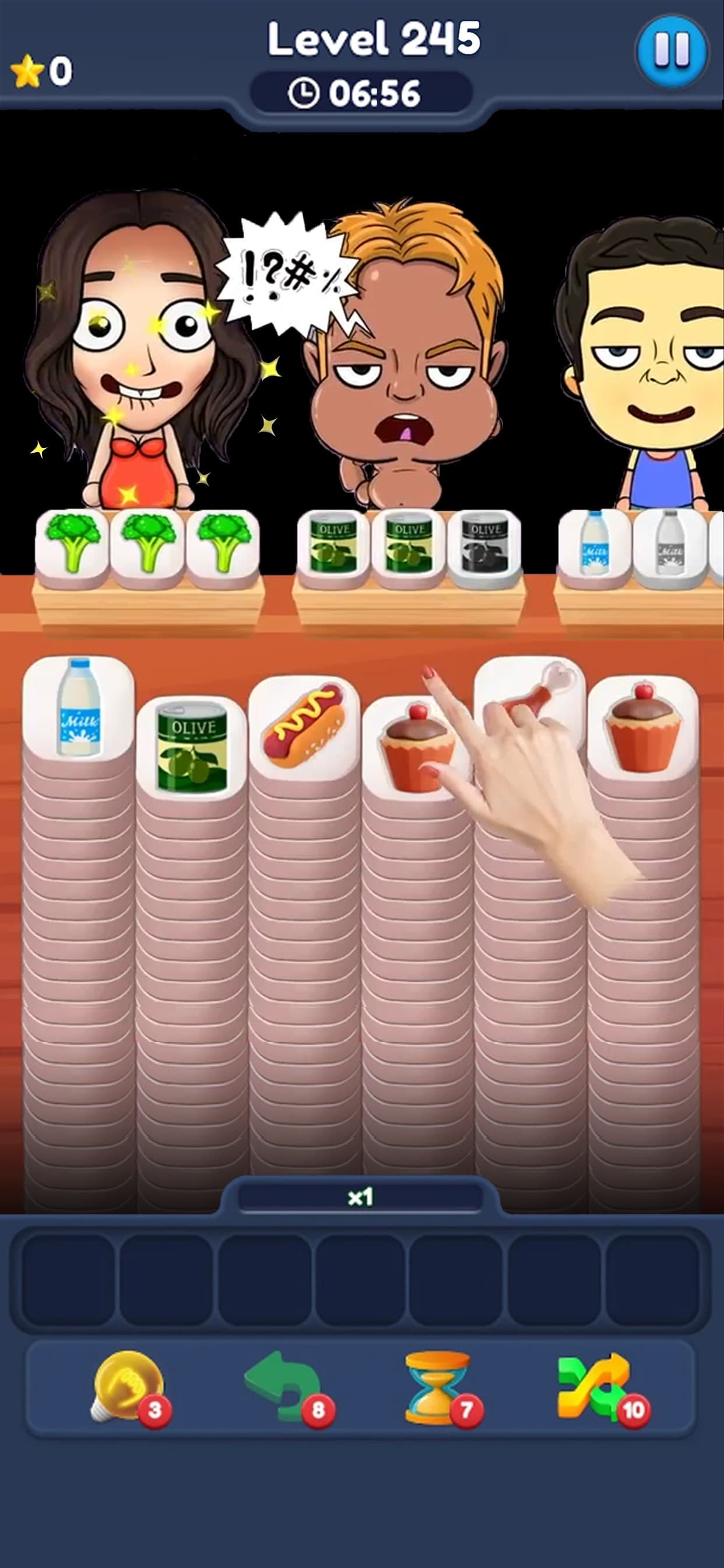 Food Match 3D: Tile Puzzle screenshot 1 - screenshot
