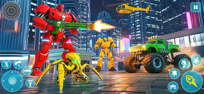 Octopus Robot Car Game 3D- War screenshot 4 - screenshot