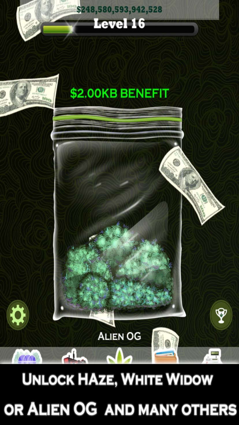 Weed Bud Firm Inc- Ganja Pot Farmer Tycoon Clicker screenshot 4 - screenshot