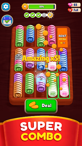 Pocket Sort: Coin Merge Puzzle screenshot 4 - screenshot
