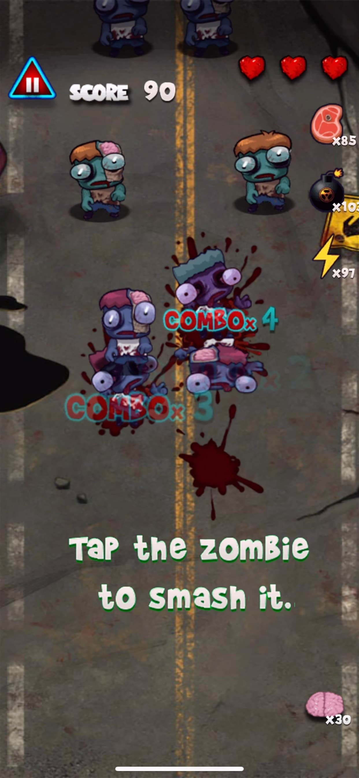 Zombie Smasher Puzzle screenshot 1 - screenshot