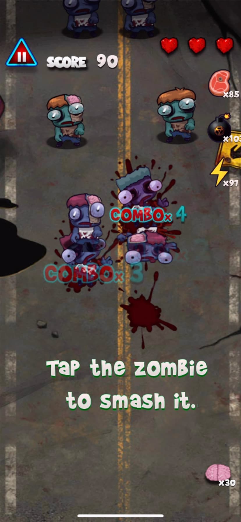 Zombie Smasher Puzzle screenshot 1 - screenshot