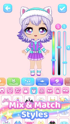 Chibi Avatar Maker Game screenshot 3 - screenshot