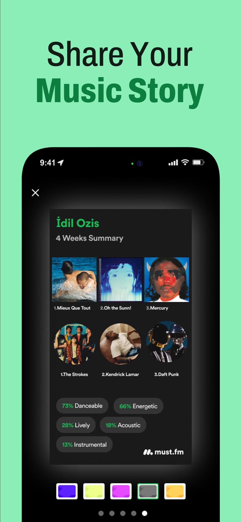 Must.fm for Spotify Stats screenshot 5 - screenshot