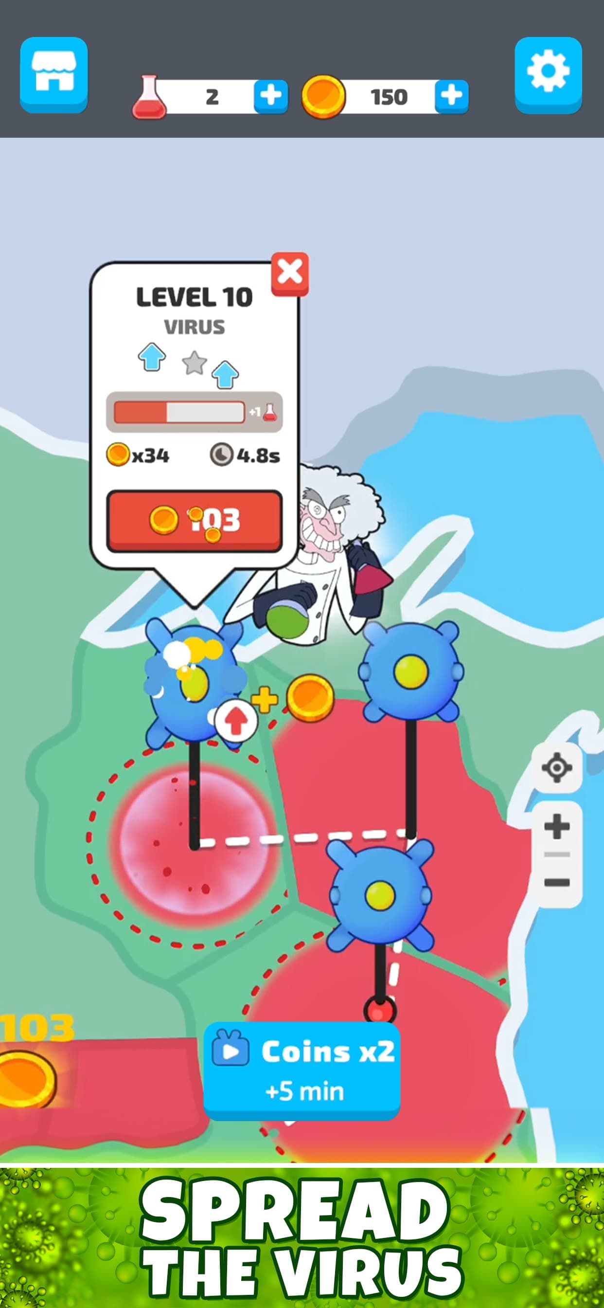 Virus Evolution: Destroy Earth screenshot 2 - screenshot