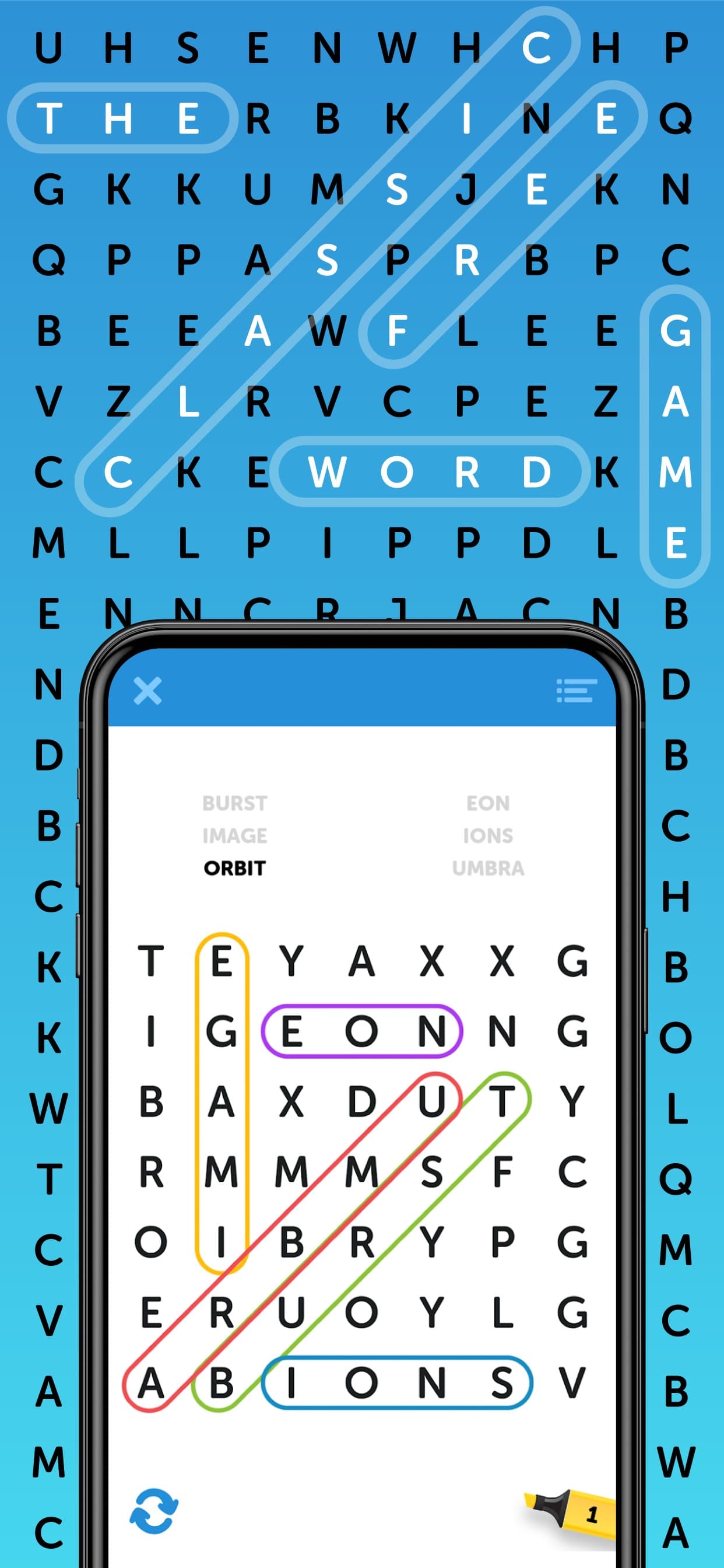 Simple Word Search Puzzles screenshot 1 - screenshot