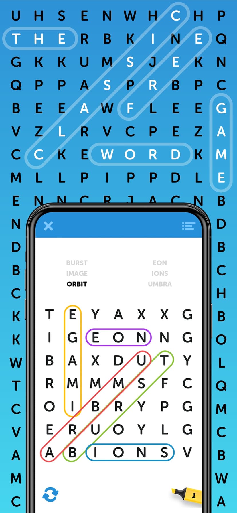Simple Word Search Puzzles screenshot 1 - screenshot