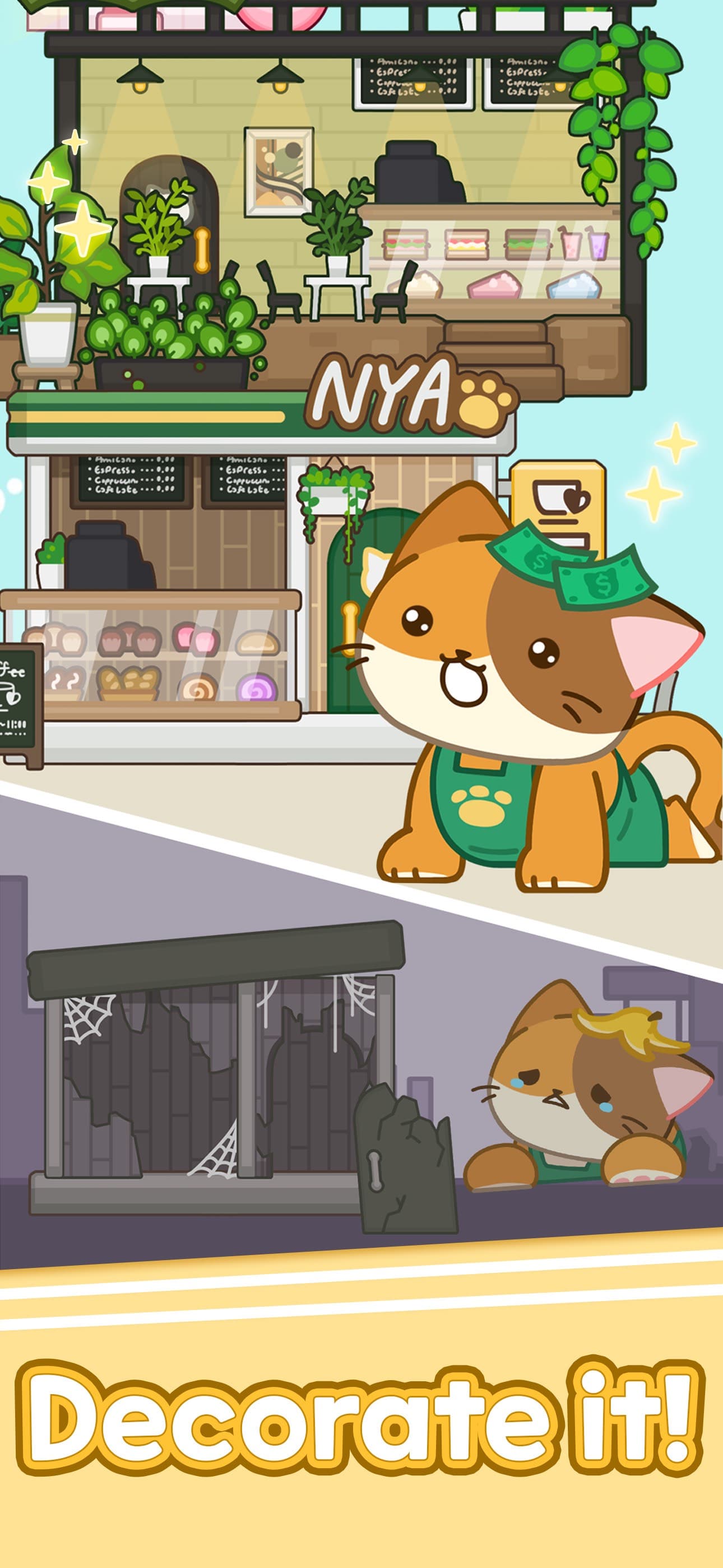 Merge Cat Cafe : Coffee cat screenshot 2 - screenshot