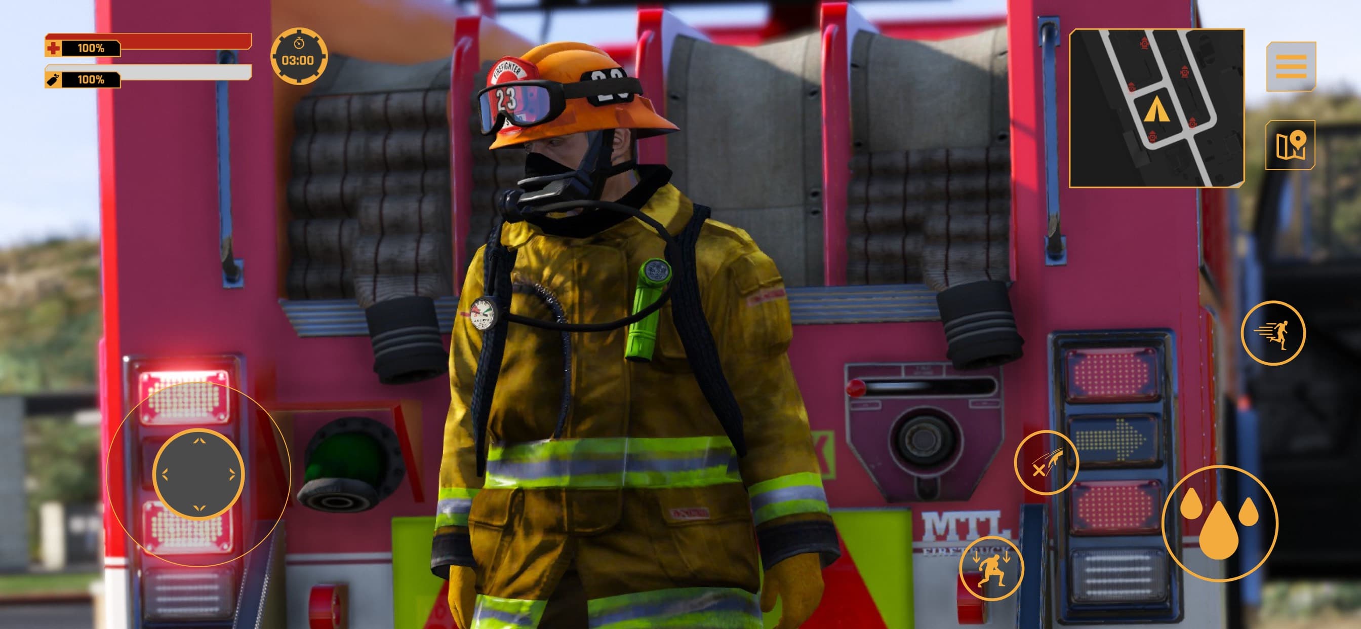 Firefighter:Car fire truck sim screenshot 4 - screenshot