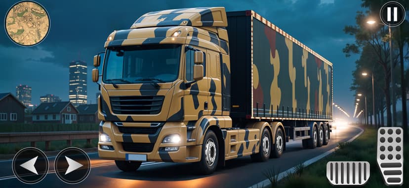 Army Cargo Truck Driving Games screenshot 1 - screenshot