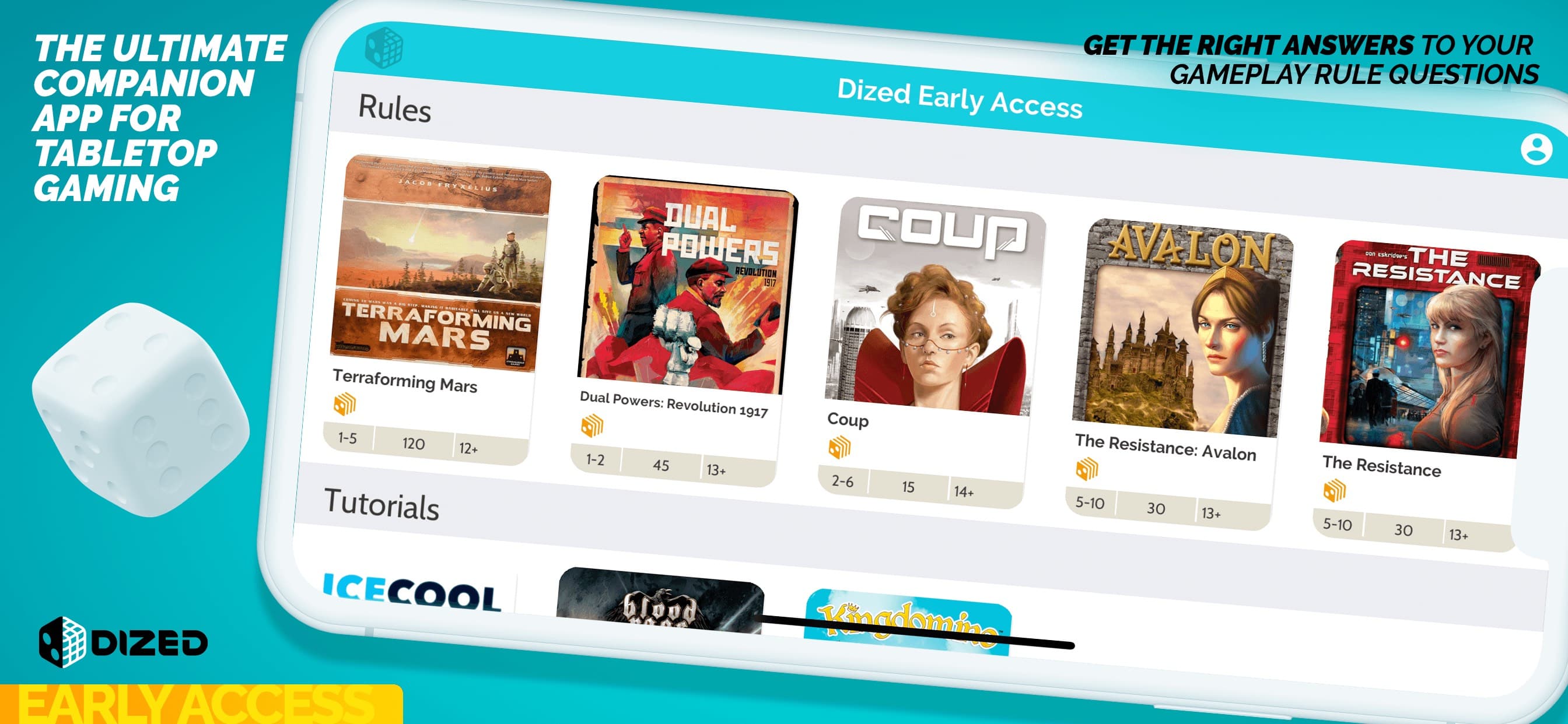 Dized - Board Game Companion screenshot 1 - screenshot