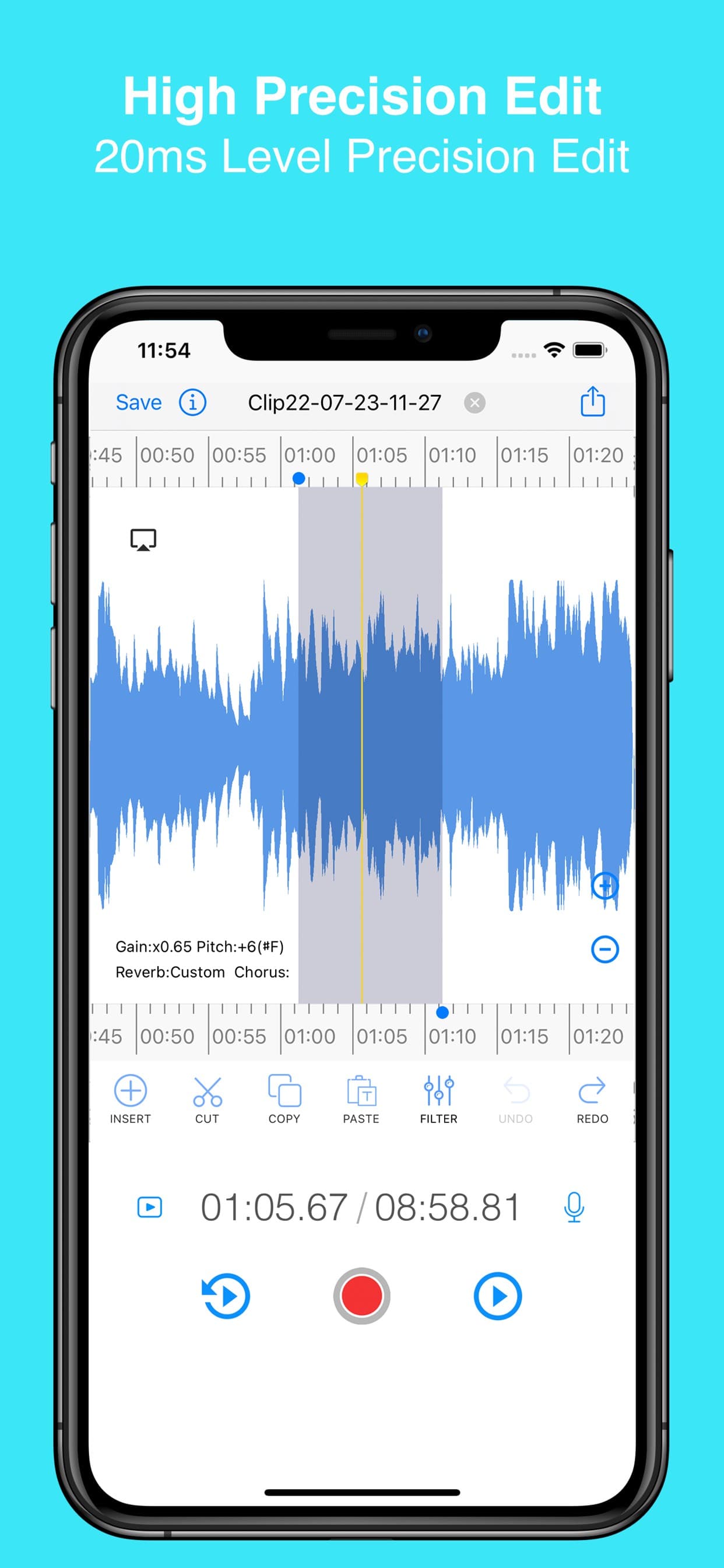 EZAudioCut - Audio Editor Lite screenshot 1 - screenshot