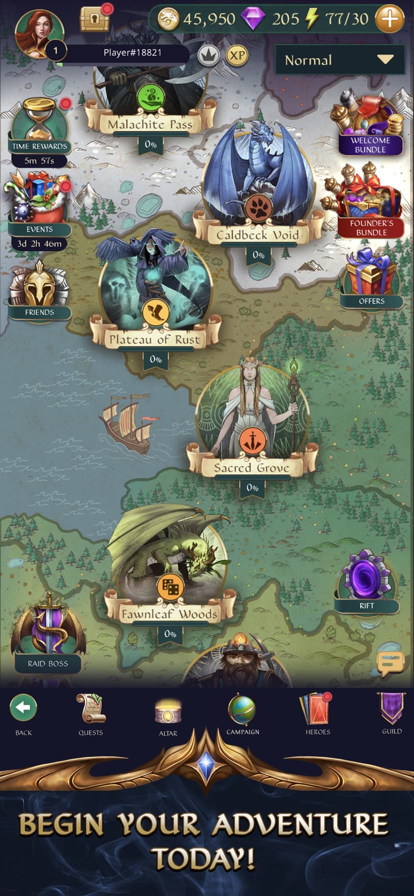 Gemstone Legends - Match 3 RPG screenshot 2 - screenshot