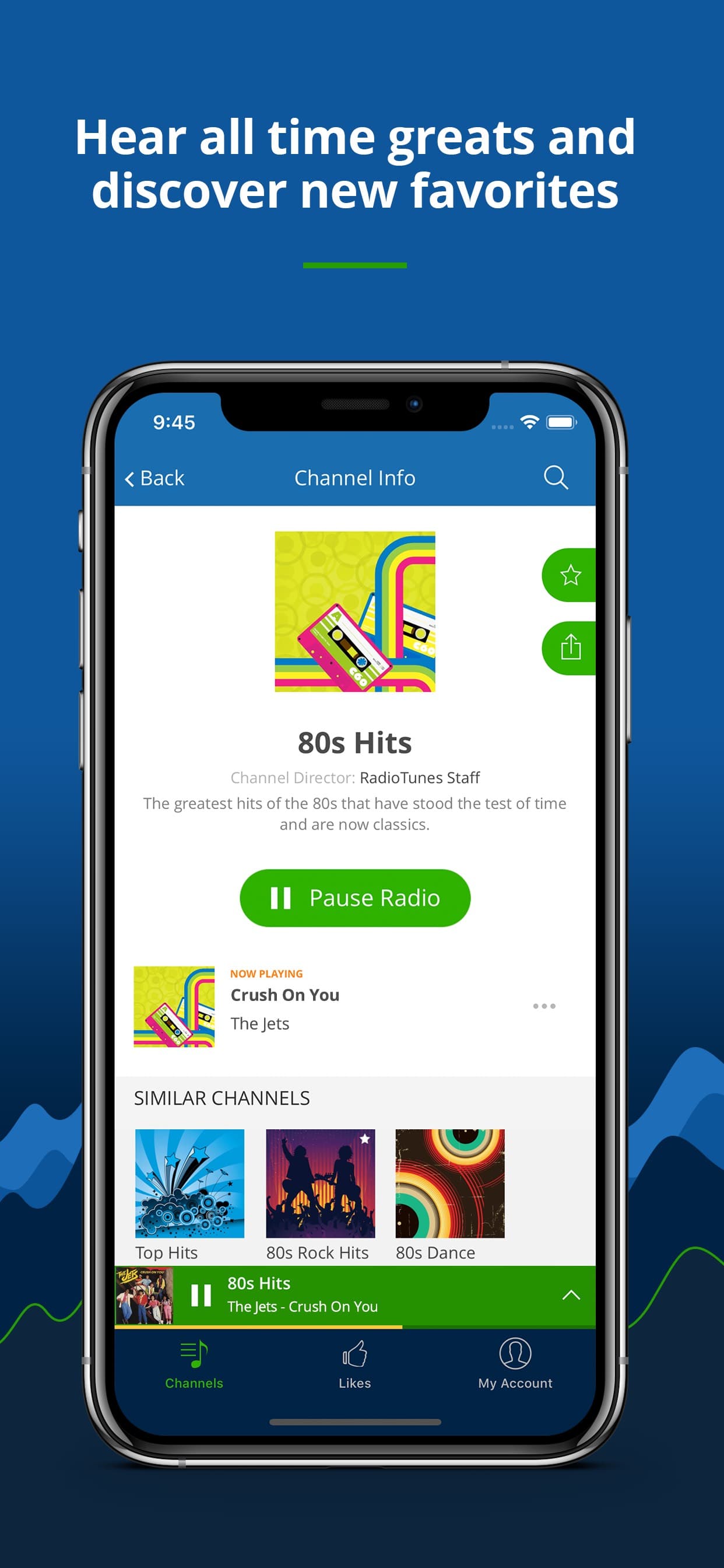 Radio Tunes - great music 24/7 screenshot 2 - screenshot