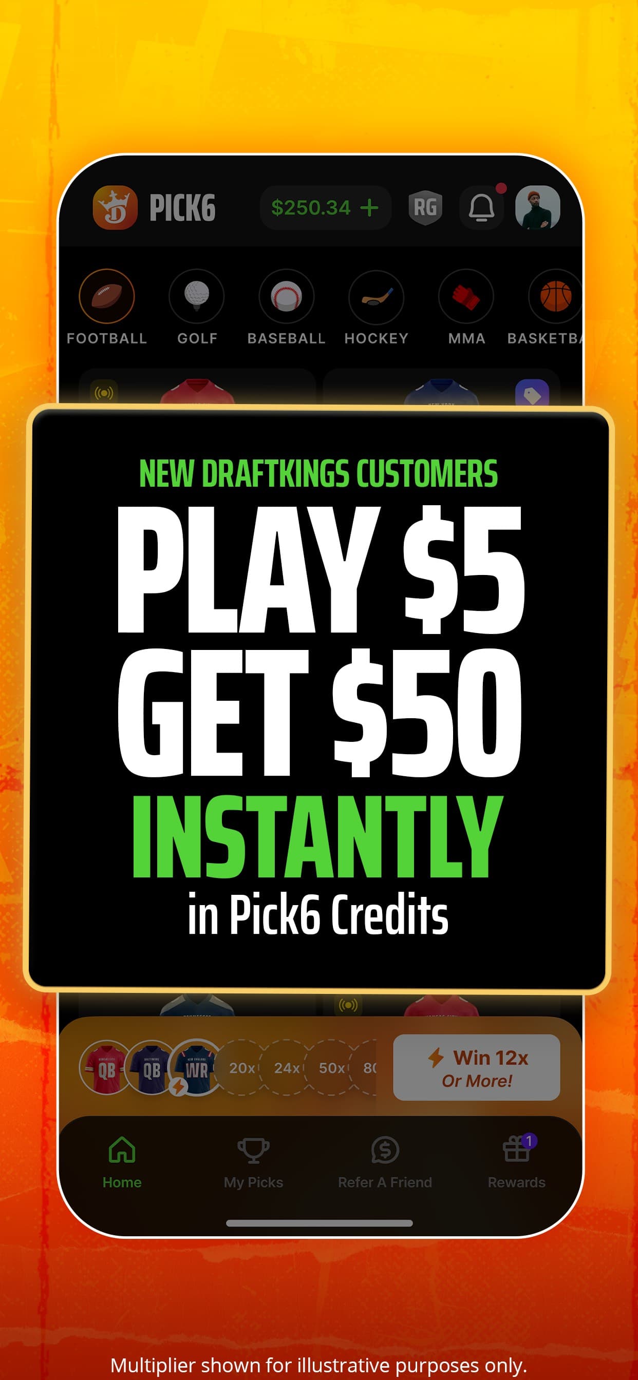 Pick6 DraftKings Fantasy Picks screenshot 2 - screenshot