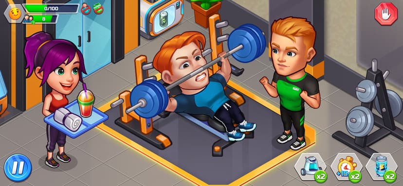 Happy Fitness: Gym Game screenshot 1 - screenshot