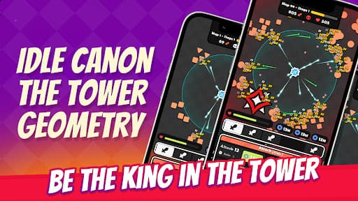 Idle Cannon: Tower TD Geometry screenshot 5 - screenshot