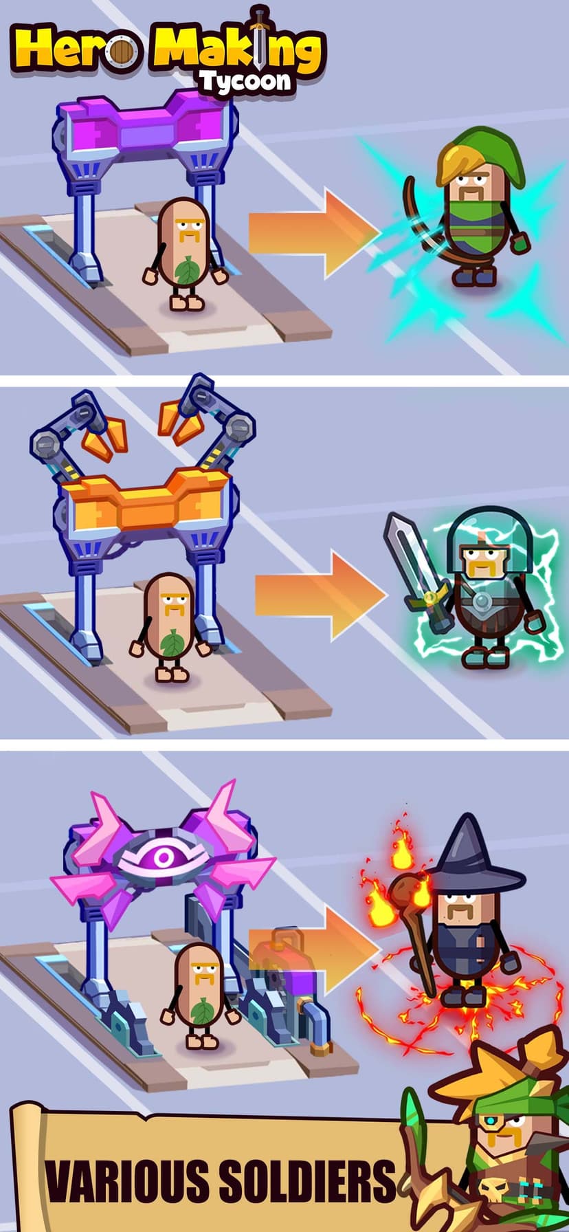 Hero Making Tycoon Idle Games screenshot 4 - screenshot