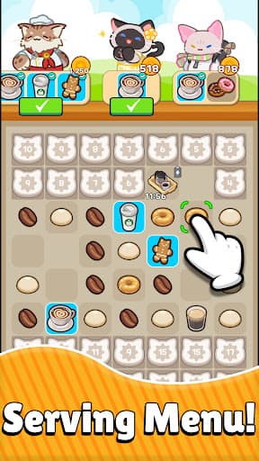 Merge Meow Cafe : Coffee cat screenshot 19 - screenshot