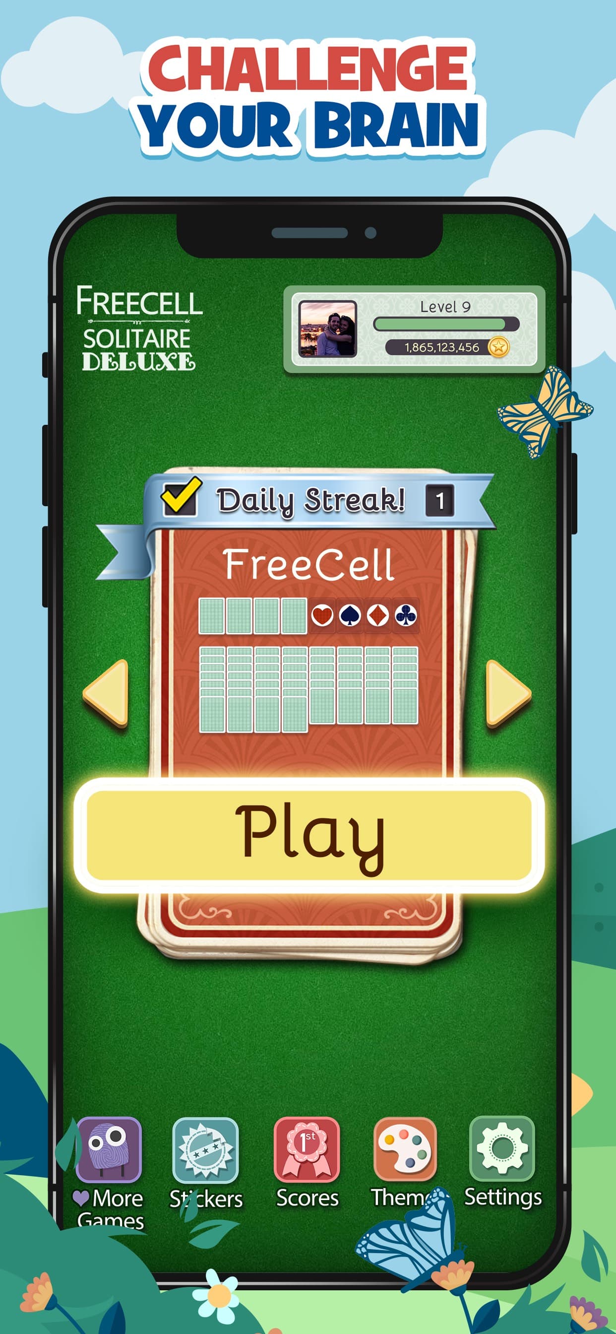 FreeCell Deluxe® Social screenshot 1 - screenshot