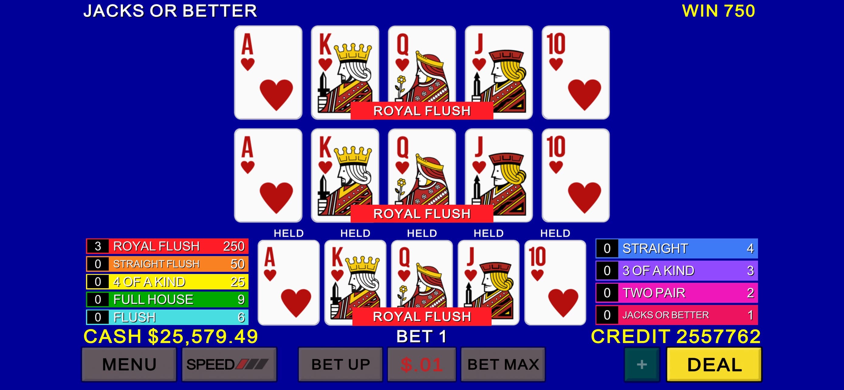 Multi Video Poker Casino screenshot 2 - screenshot