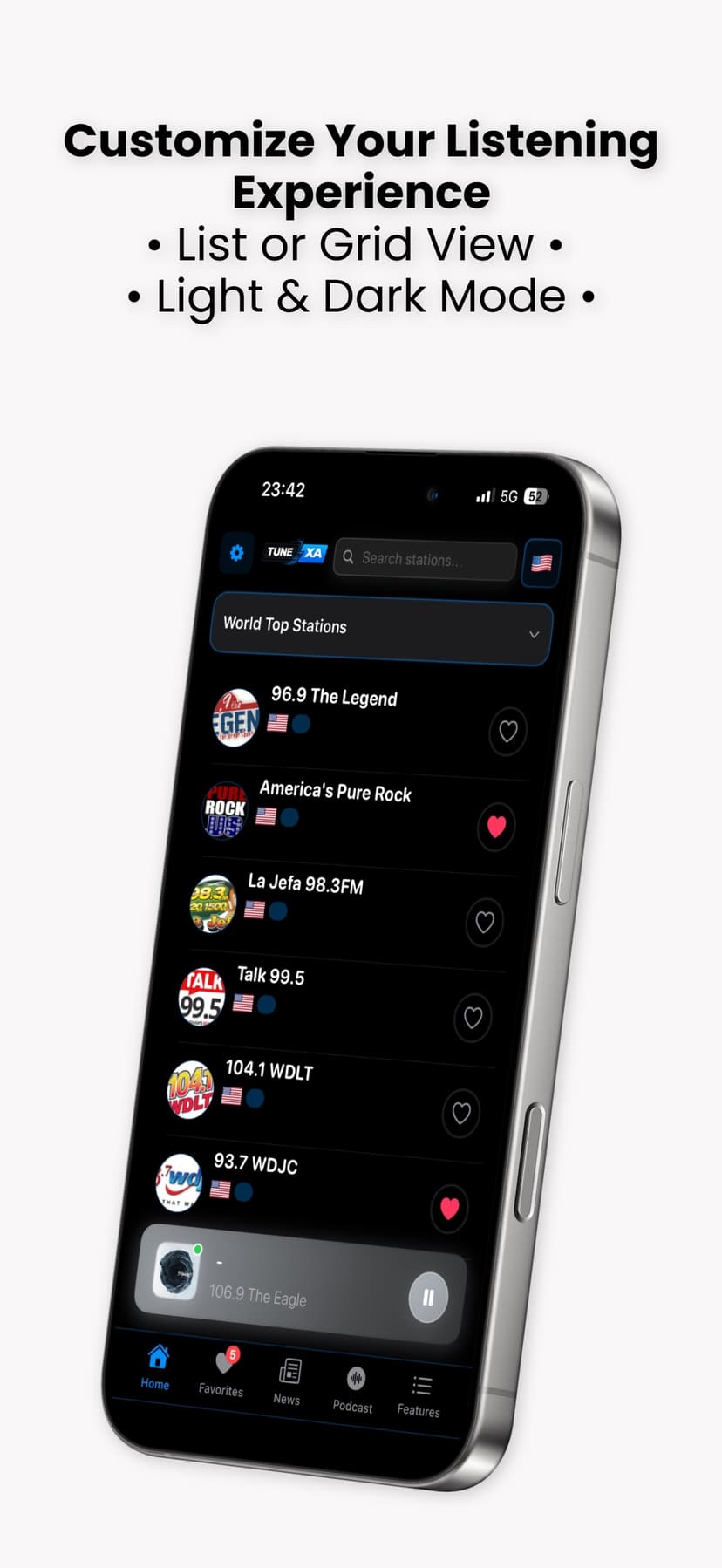 TuneXa Radio: Music & Sports screenshot 2 - screenshot