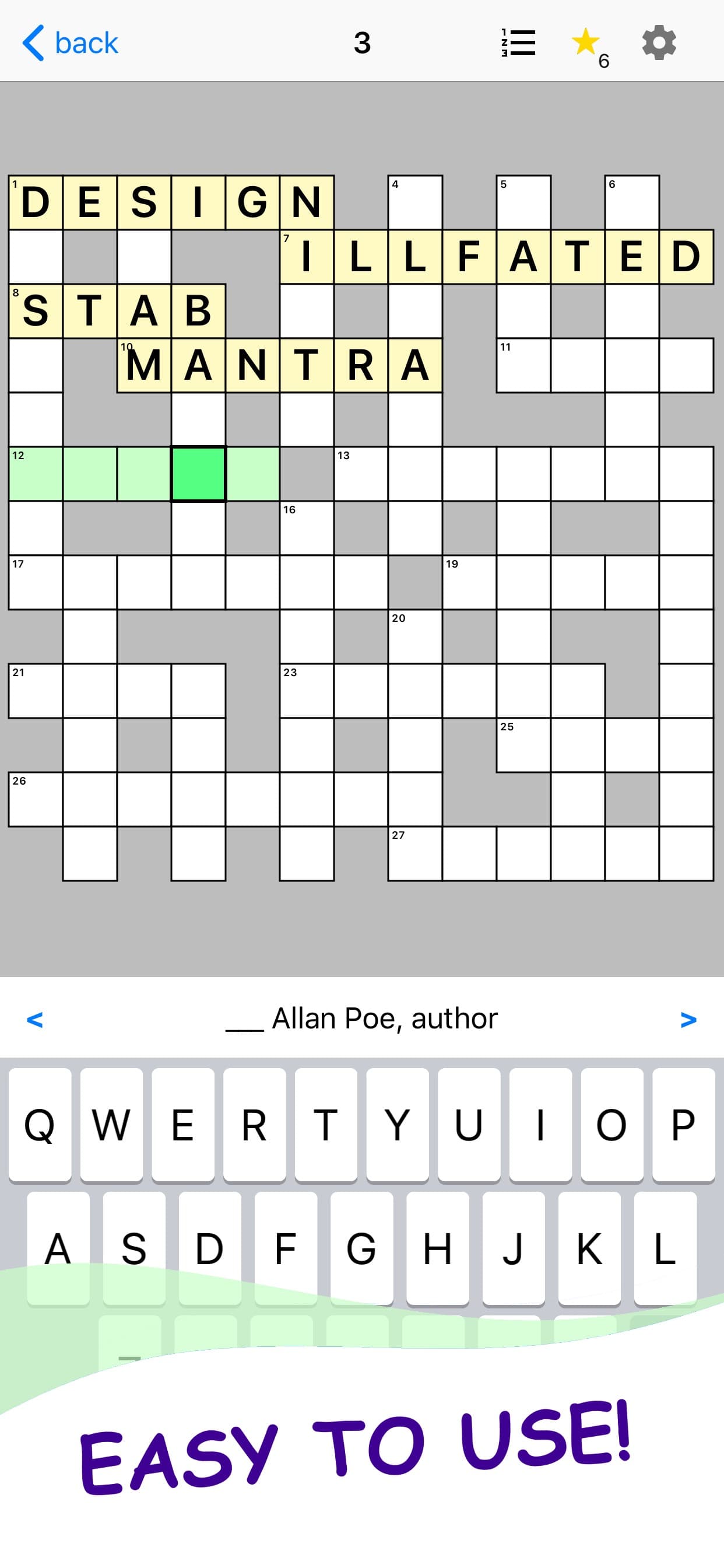 English Crosswords Puzzle Game screenshot 1 - screenshot