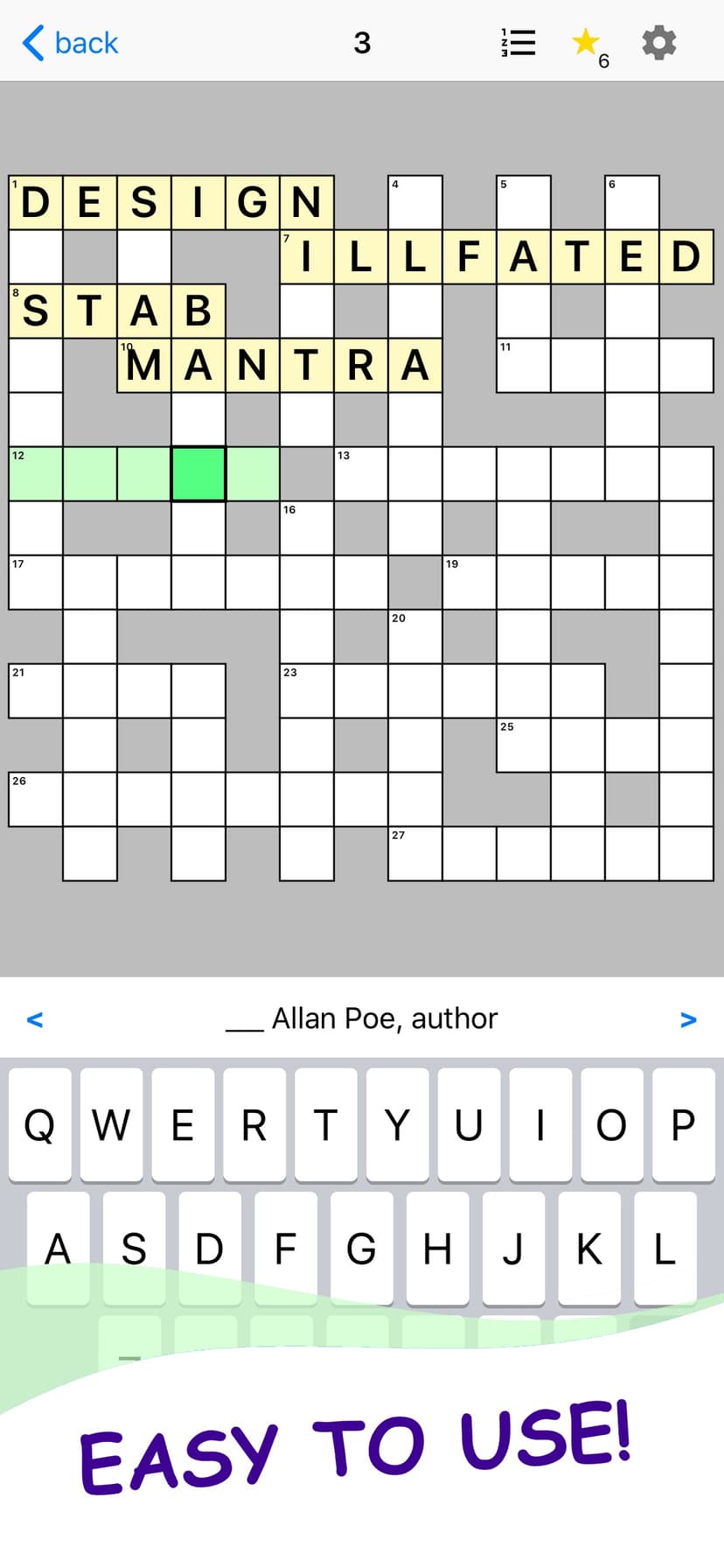English Crosswords Puzzle Game screenshot 1 - screenshot
