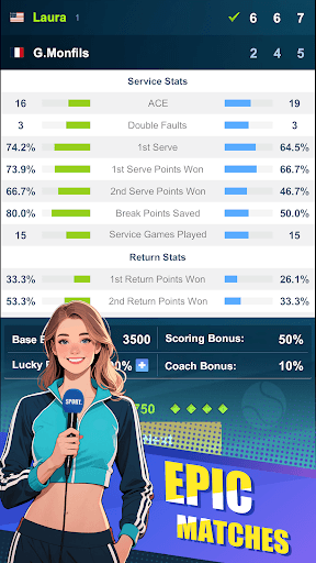 Tennis rising star screenshot 14 - screenshot