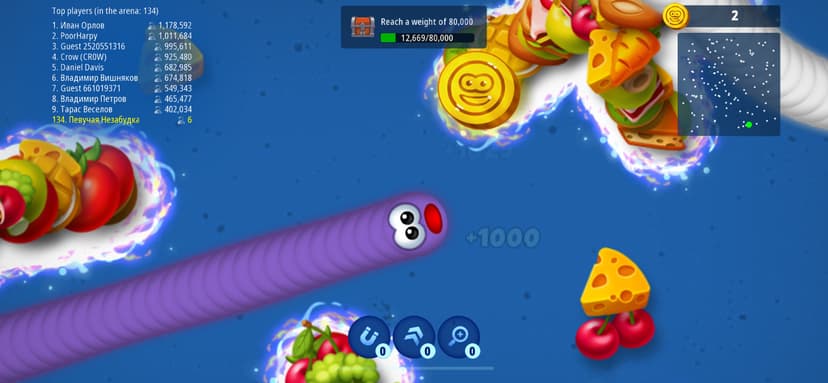Worms Zone .io — Hungry Snake screenshot 4 - screenshot