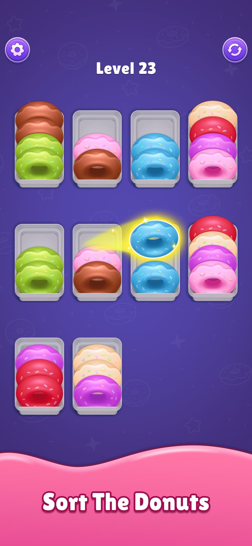 Donut Sort - Puzzle Game screenshot 1 - screenshot