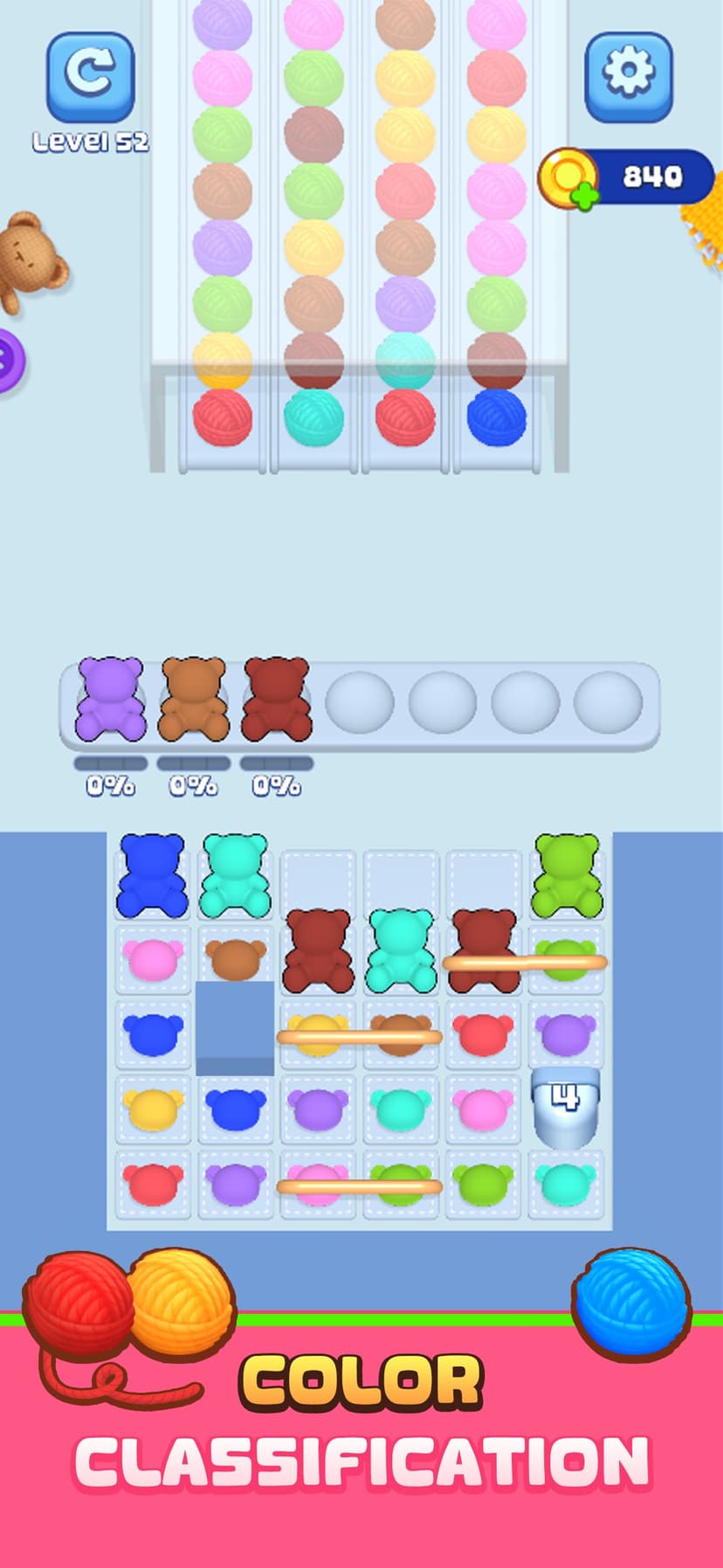 Knit Craze: Color Wool Sort screenshot 3 - screenshot
