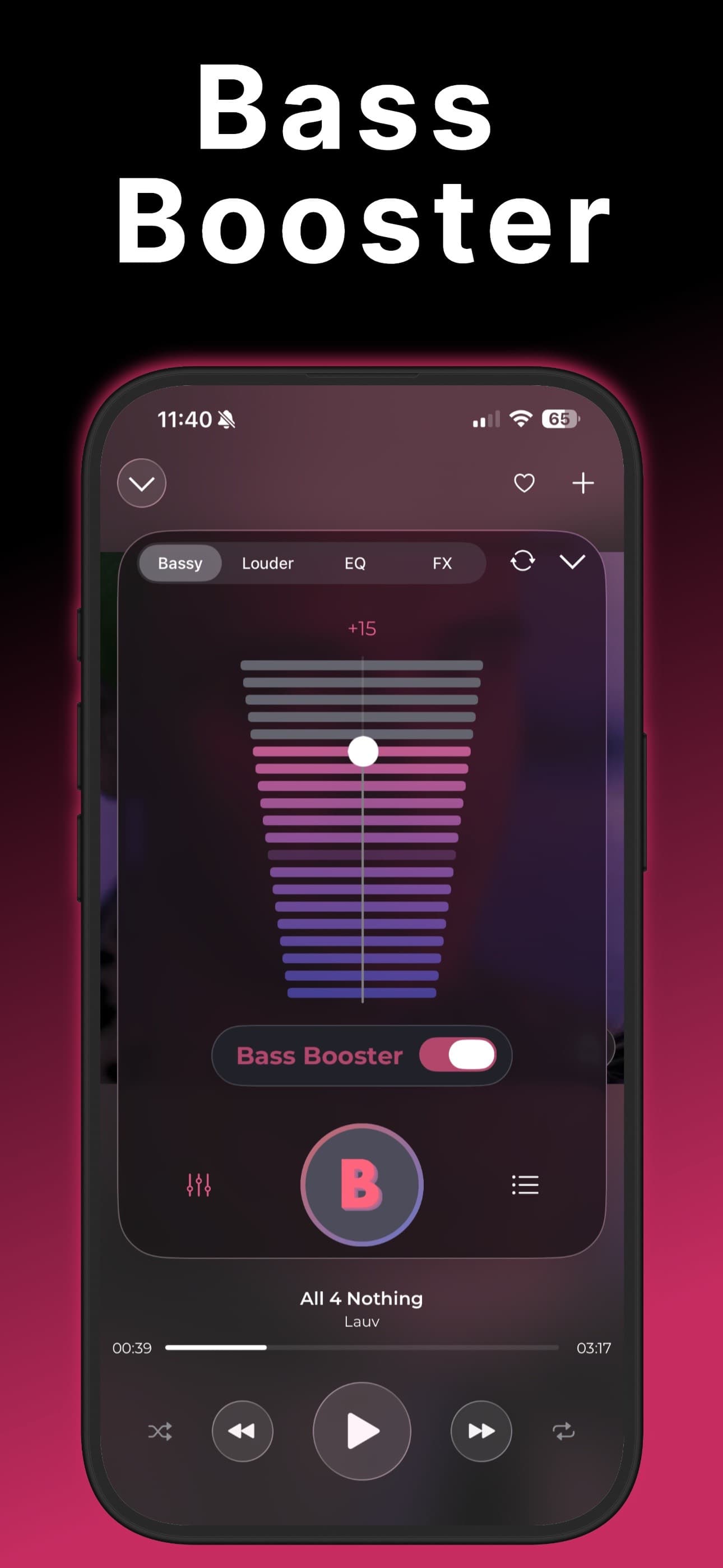 Bass Booster & Music EQ: BASSY screenshot 1 - screenshot