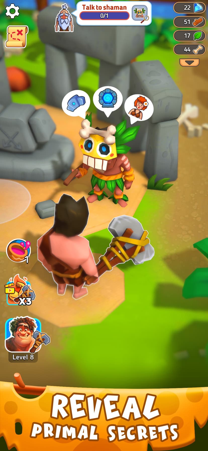Stone Age Survival-Tribal Game screenshot 3 - screenshot