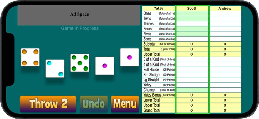 Original Yatzy screenshot 1 - screenshot