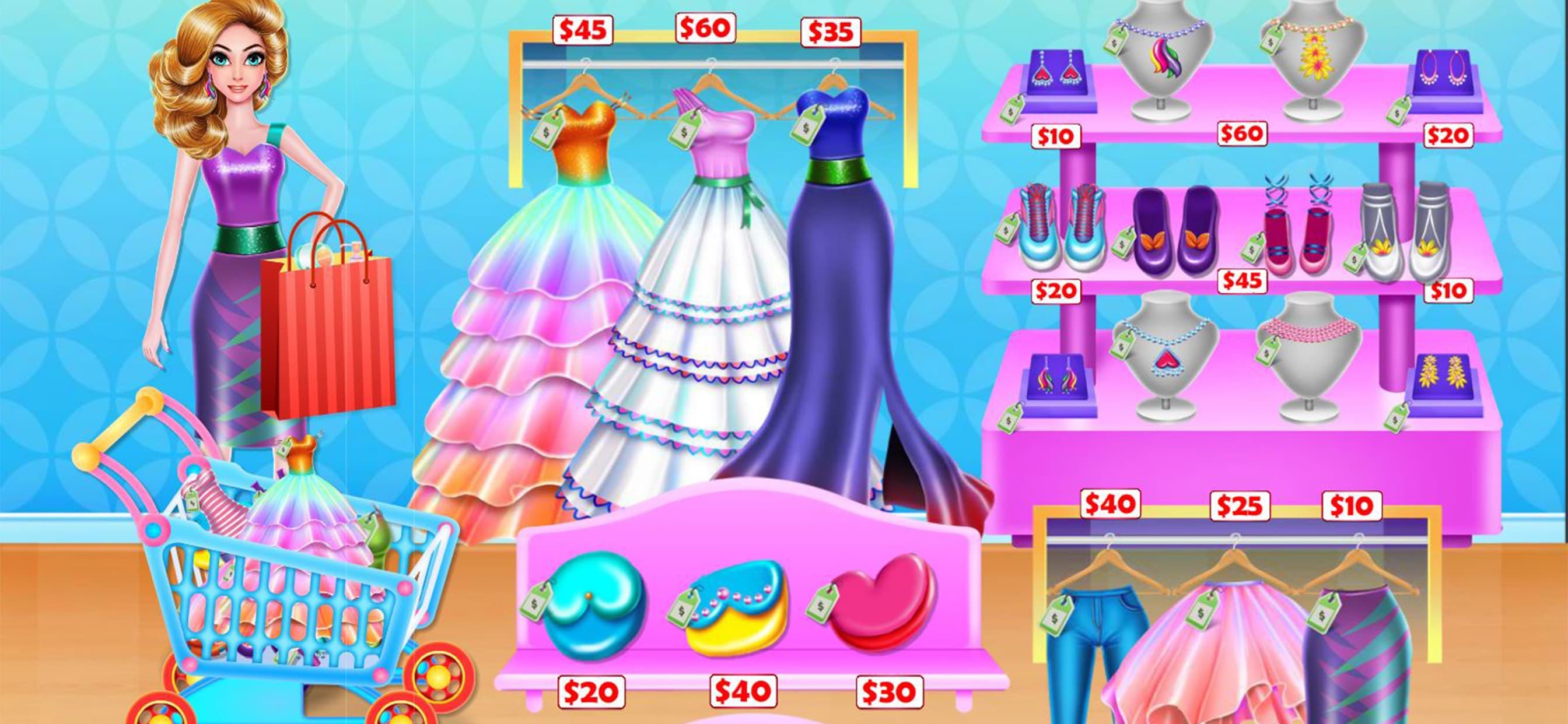 Shopping mall & dress up game screenshot 1 - screenshot