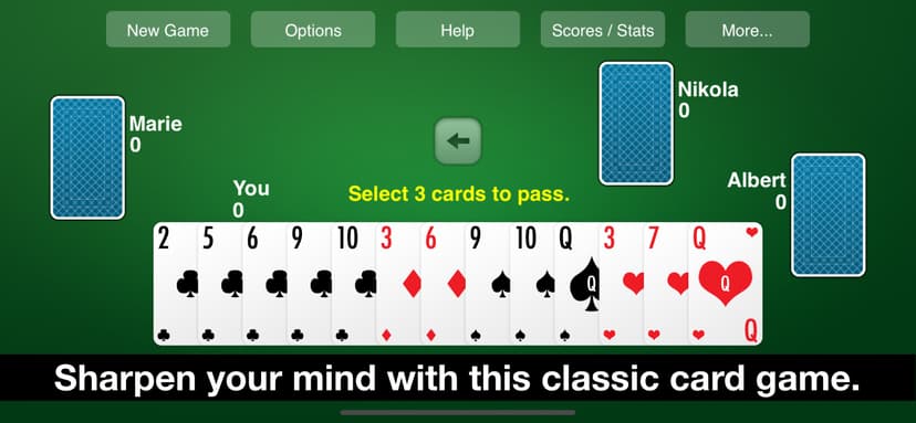 Hearts Card Game—New Classic screenshot 1 - screenshot