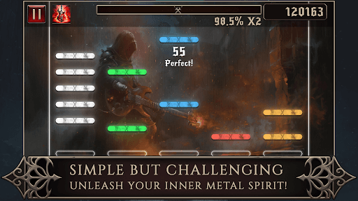 Rhythmetallic: Rock Guitar Tap screenshot 1 - screenshot