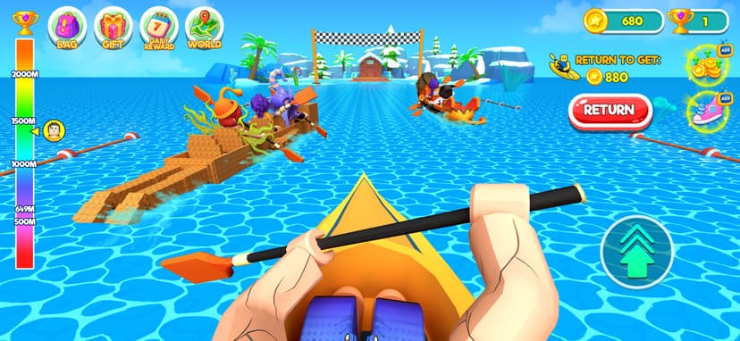 Kayak Racing: Pet Rush screenshot 4 - screenshot