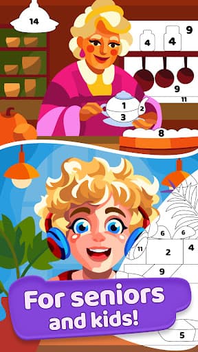 Gallery: Color by number game screenshot 1 - screenshot