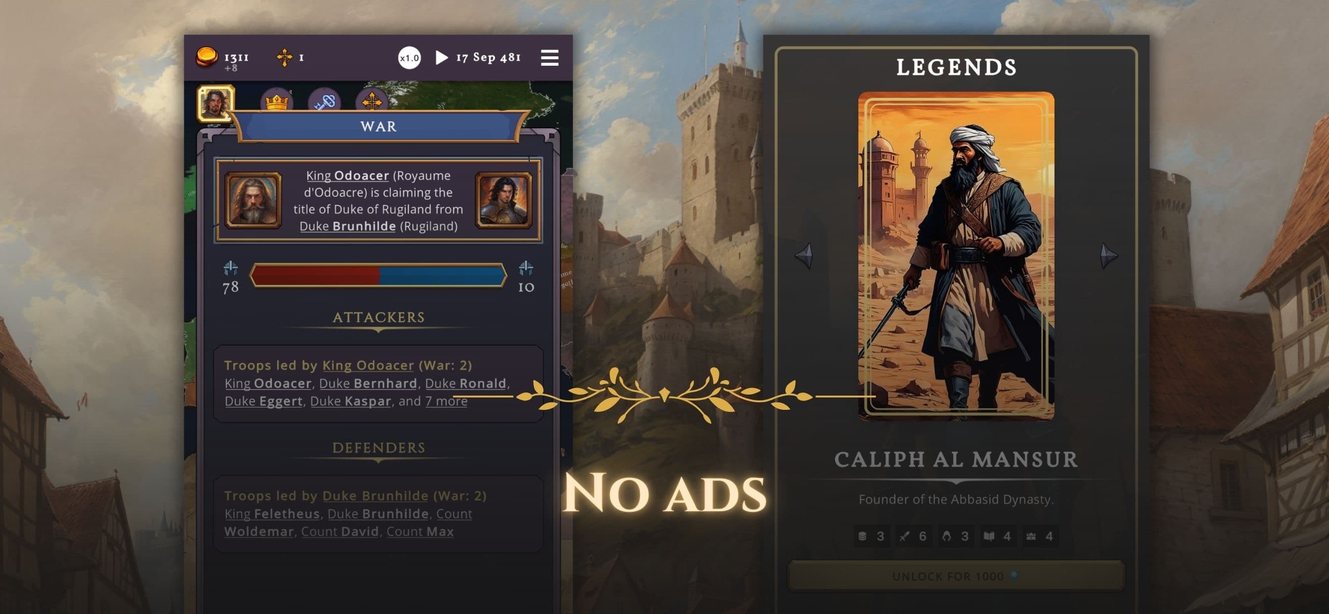Clovis - Medieval Strategy RPG screenshot 7 - screenshot
