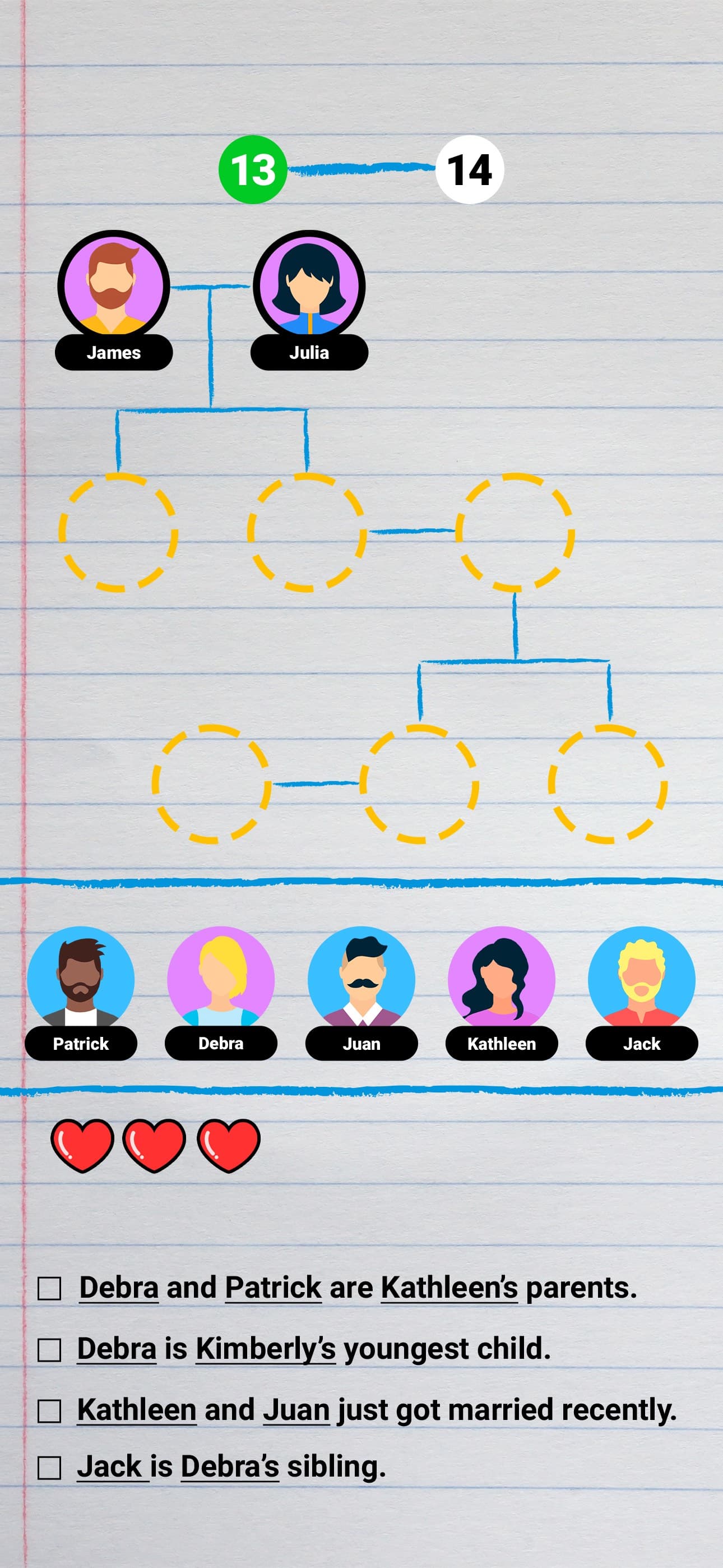 Family Tree! - Logic Puzzles screenshot 2 - screenshot