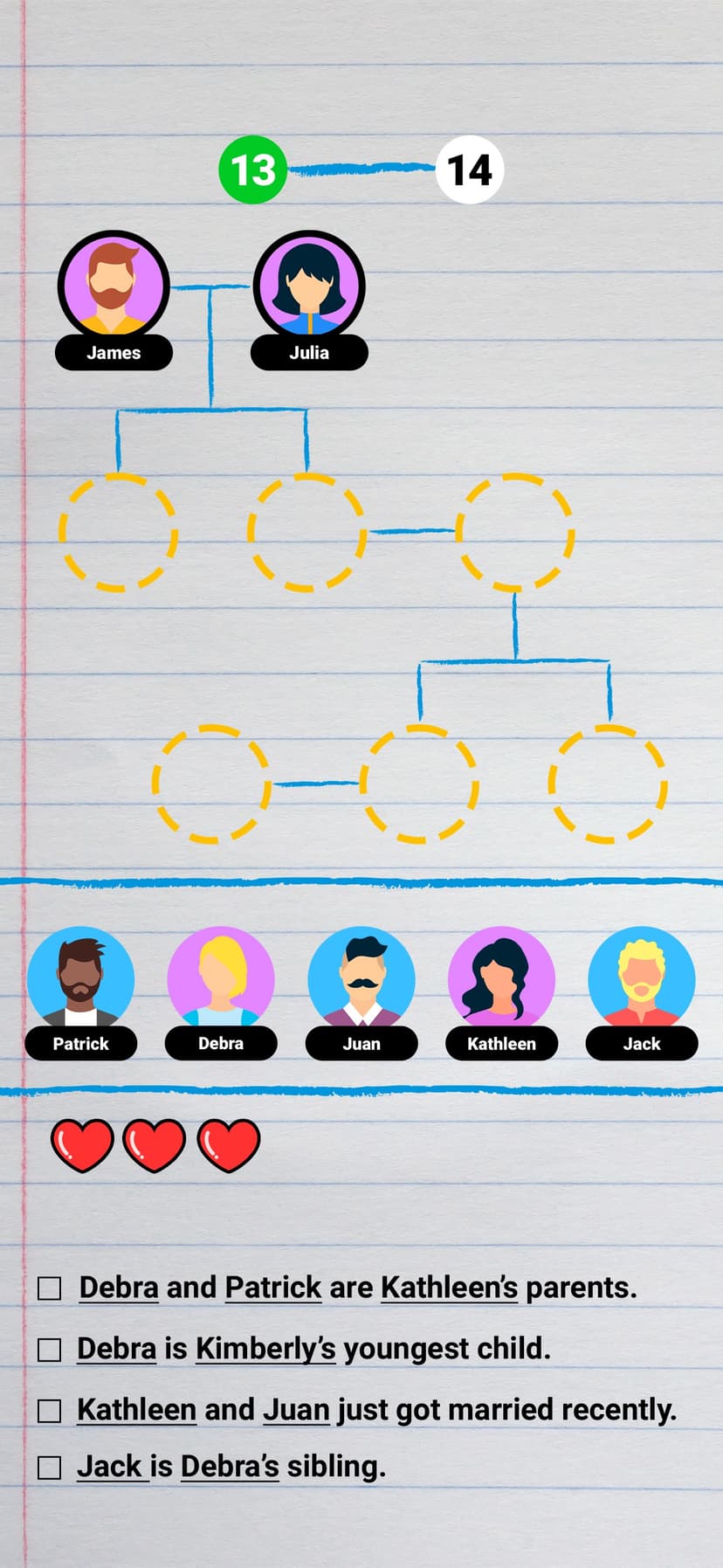 Family Tree! - Logic Puzzles screenshot 2 - screenshot