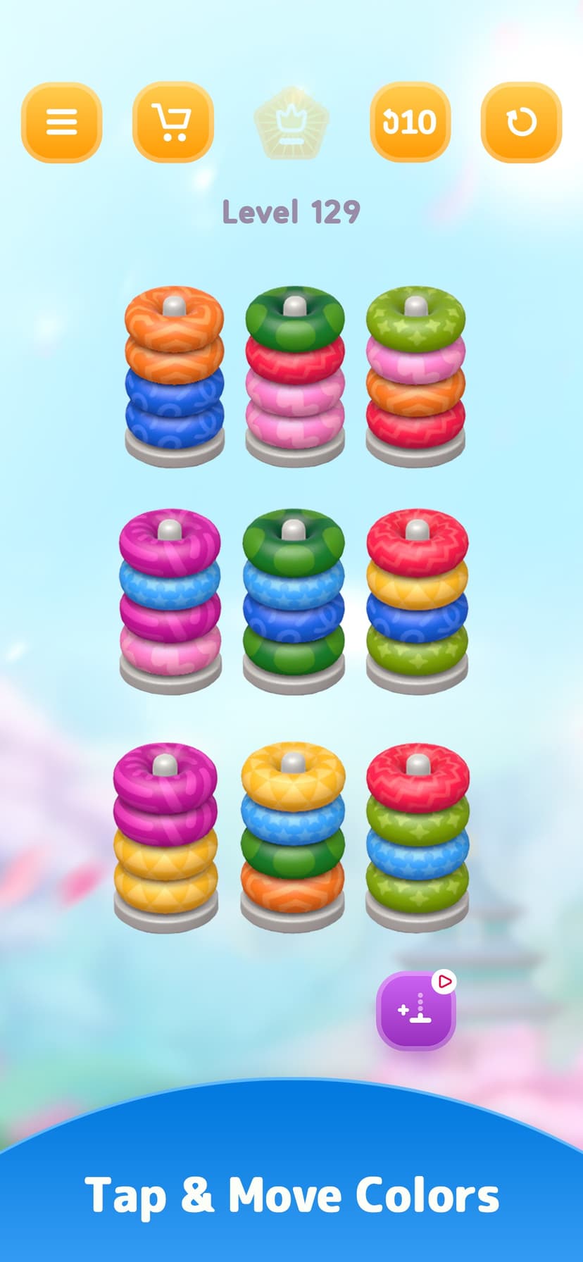 Color Sort 3D — Hoop Puzzle screenshot 4 - screenshot