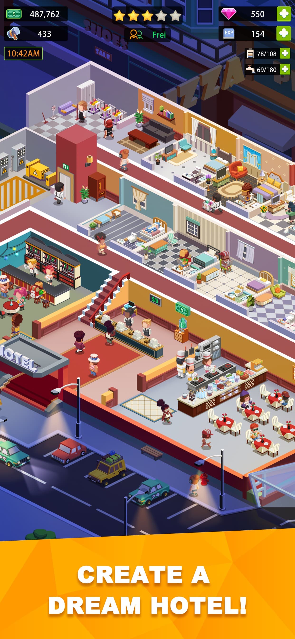 Sim Hotel Tycoon screenshot 1 - screenshot