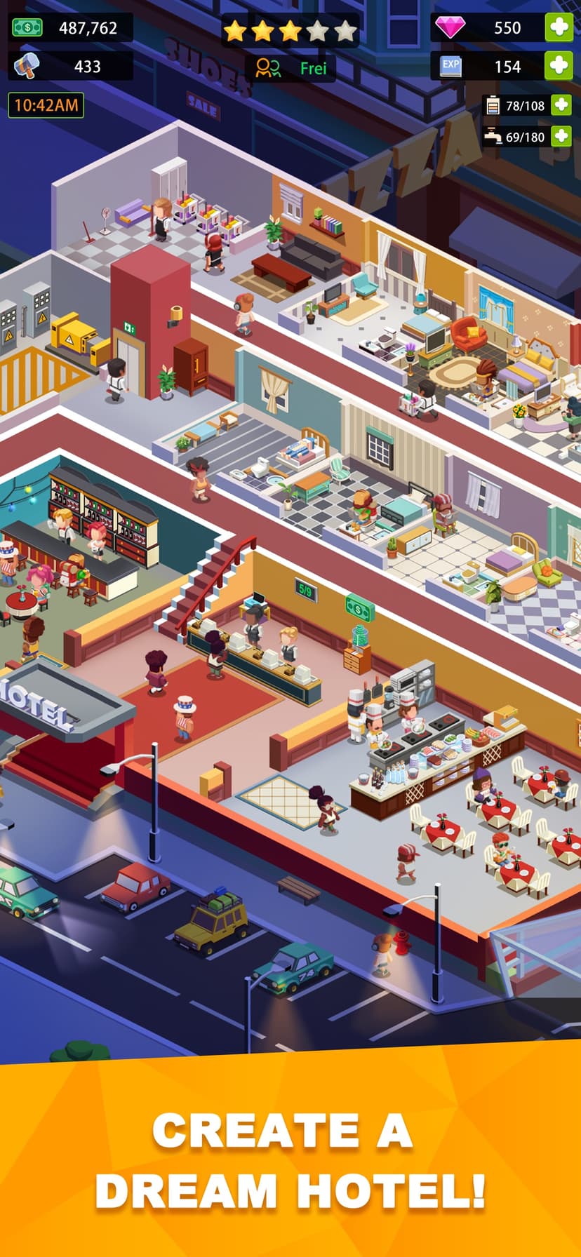 Sim Hotel Tycoon screenshot 1 - screenshot