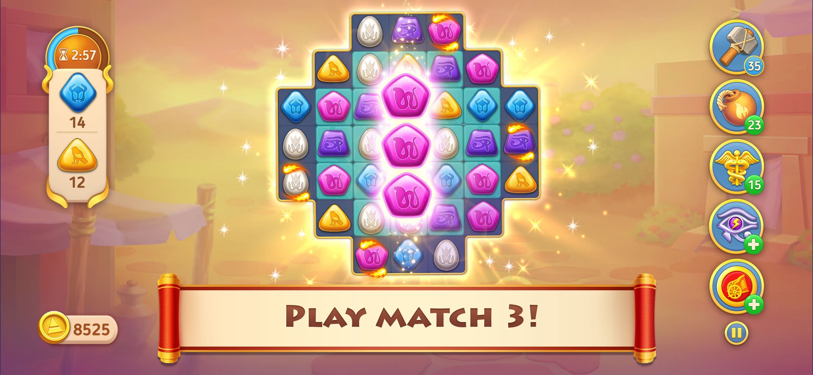 Cradle of Empires・Match 3 game screenshot 1 - screenshot
